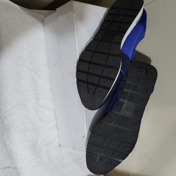 Balenciaga Blue and Black Sneakers with Slip-On Design